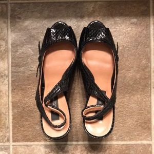 Black Ann Taylor Heels Size 6.5